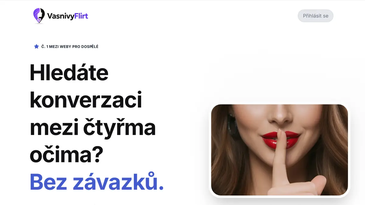 Oficiální úvodní stránka VasnivyFlirt